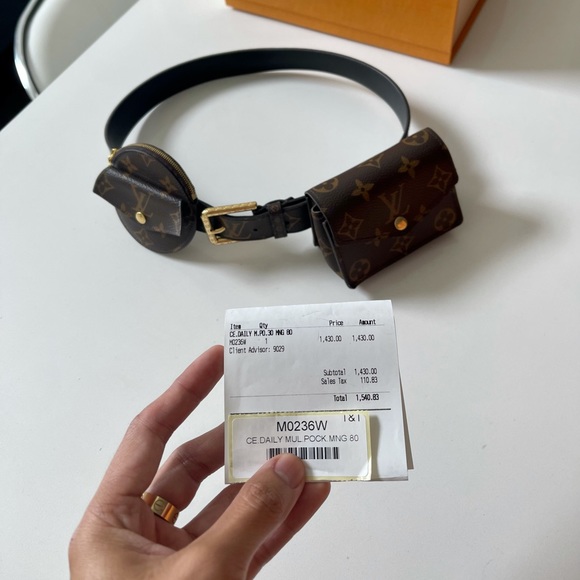 Louis Vuitton Daily Multi Pocket 30MM belt 80CM - Picture 2 of 2